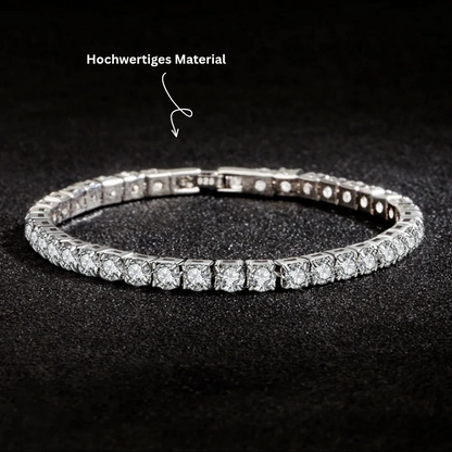 Crystal Line - Funkelndes 925 Sterling Silber Armband